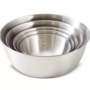 5-Piece Nesting Stainless Steel Bowl Set ( new with box)